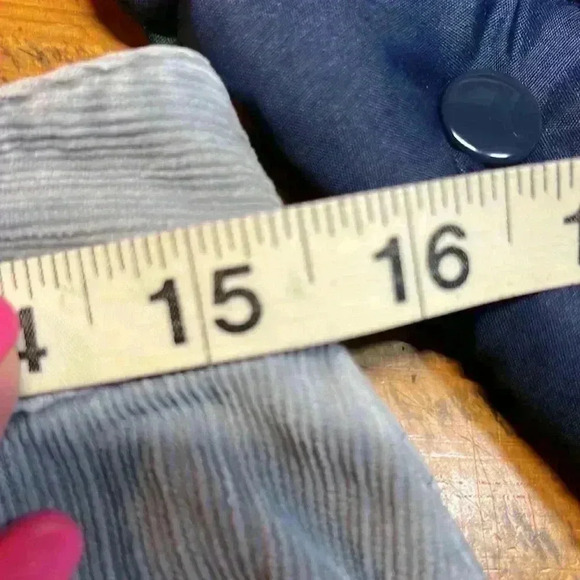 J. Jill Womens Pants Pale Gray/Blue 8 Corduroy Flare Button/Zip Belt Loops Soft - Picture 9 of 12